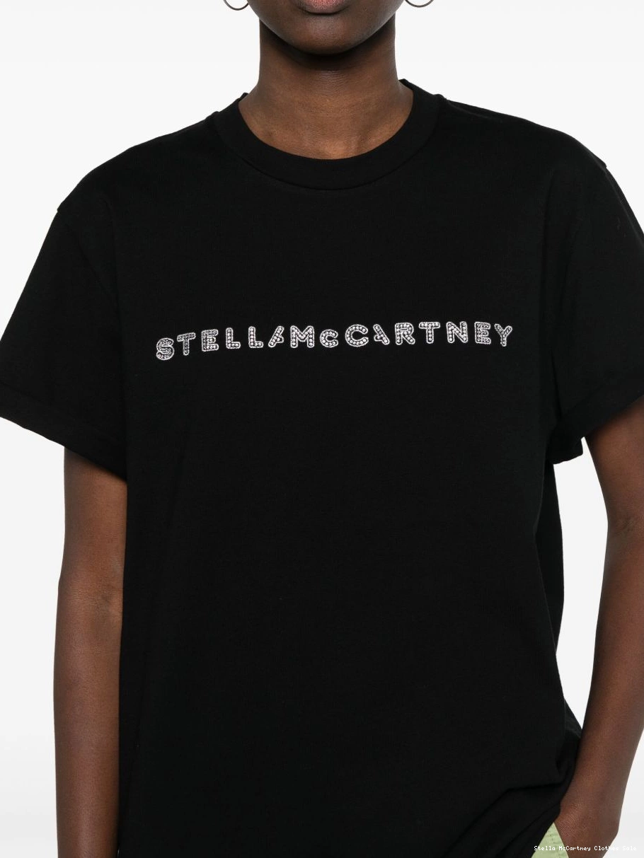 Affordable T-shirt McCartney Women Stella cotton crystal-logo 0821